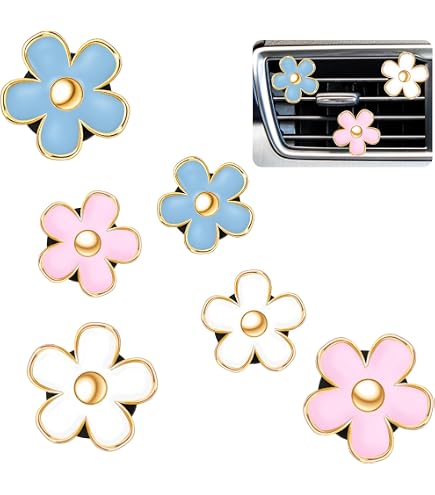 Amazon.com: Frienda 6 Pcs Daisy Flower Air Vent Clip Accessories